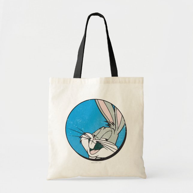 BUGS BUNNY™ Retro Blue Patch Tote Bag (Front)
