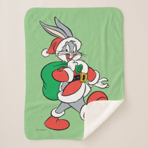 BUGS BUNNY™ Santa Sherpa Blanket