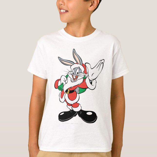 BUGS BUNNY™ Santa Waving T-Shirt (Front)