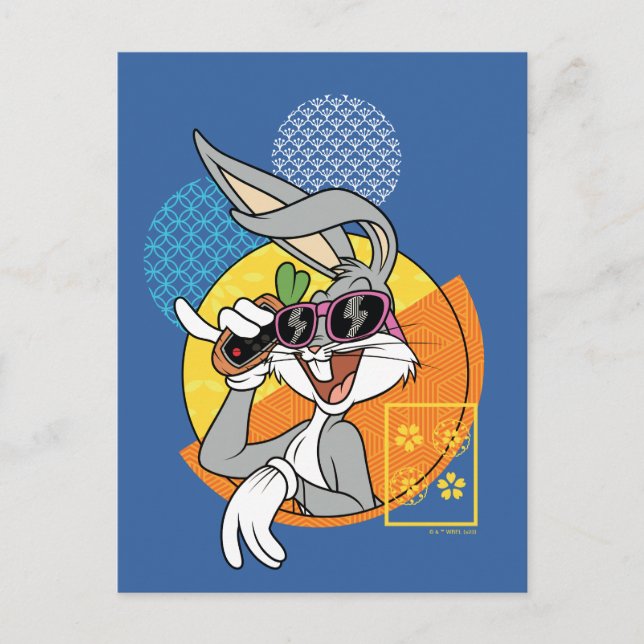 BUGS BUNNY™ Singaporean Vacation Graphic Postcard (Front)