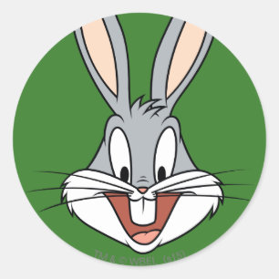 BUGS BUNNY™ Smiling Face Classic Round Sticker