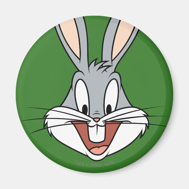 BUGS BUNNY™ Smiling Face Magnet (Front)