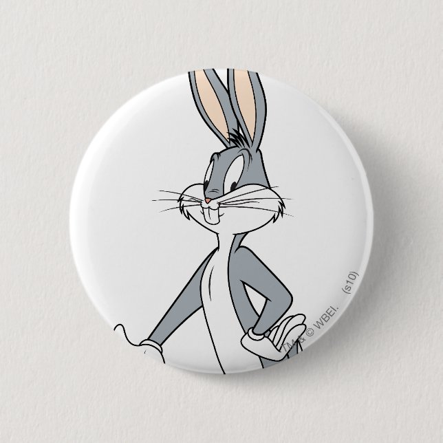 BUGS BUNNY™ Standing 3 2 Inch Round Button (Front)