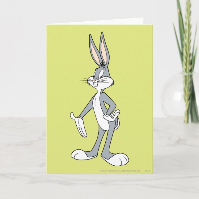 BUGS BUNNY™ Standing 3 Card (Front)
