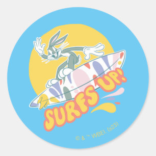 BUGS BUNNY™ - Surfs Up! Classic Round Sticker