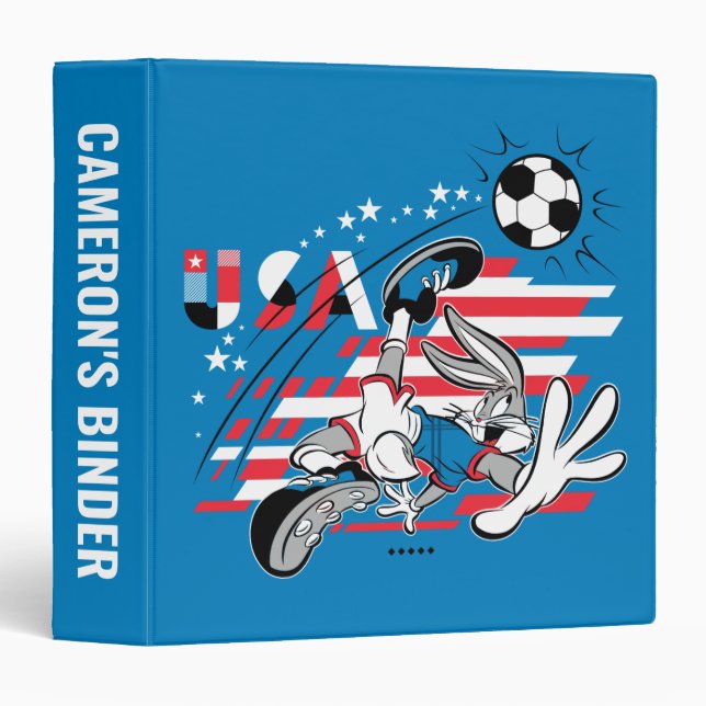 BUGS BUNNY™ Team USA Soccer Graphic Binder (Front/Spine)