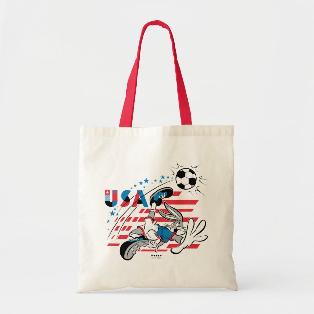BUGS BUNNY™ Team USA Soccer Graphic Tote Bag (Front)