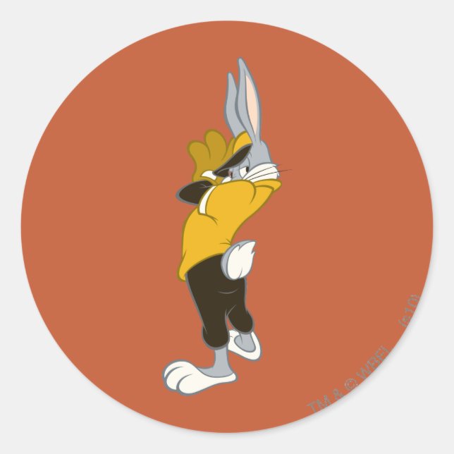 BUGS BUNNY™ Wind Up Classic Round Sticker (Front)