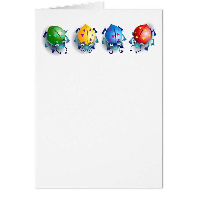 Bugs colorés mignons (Devant)