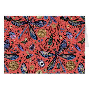 Bugs de Doodle sur corail rouge
