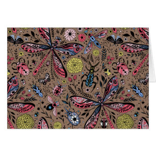 Bugs de Doodle sur mocha brown