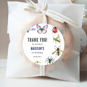 Bugs & Insects Vintage Birthday Party  Favour Tags