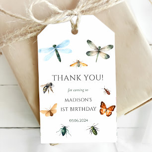 Bugs & Insects Vintage Birthday Party  Gift Tags