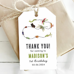 Bugs & Insects Vintage Birthday Party  Gift Tags