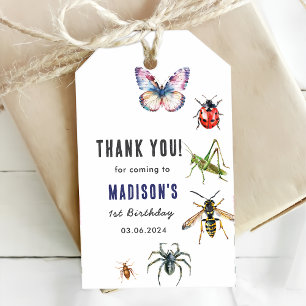 Bugs & Insects Vintage Birthday Party  Gift Tags