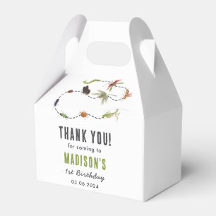 Bugs & Insects Vintage Boy Birthday Party Favor Box