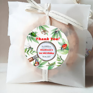 Bugs & Insects Vintage Boy Birthday Party Favour Tags