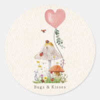 Bugs & Kisses Ladybugs Mushroom Valentine
