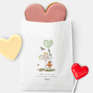 Bugs & Kisses  Mushrooms Classroom Valentine  Favour Bag