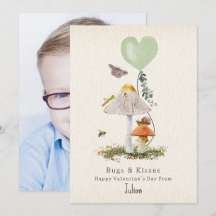 Bugs & Kisses Snail Mushroom Valentine Photo