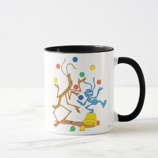 Bug's Life Flik and Slim juggling Disney Mug (Right)