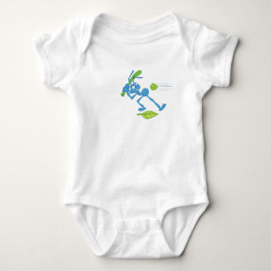 Bug's Life Flik playing baseball swinging bat Baby Bodysuit