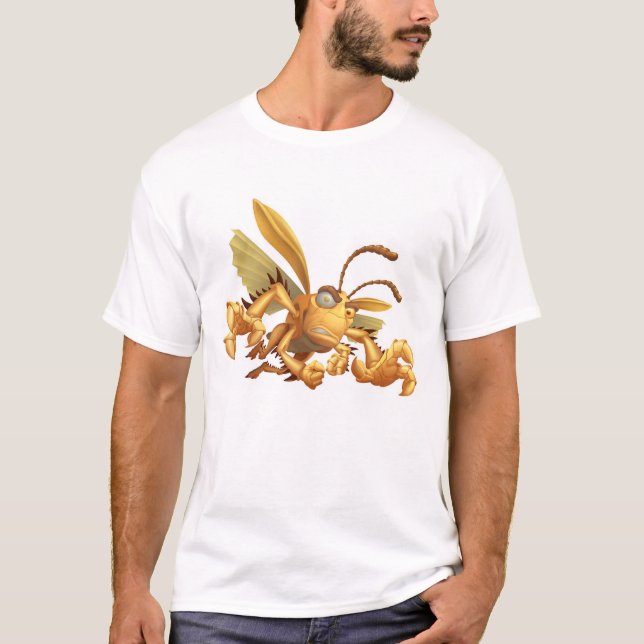 Bug's Life Hopper evil grasshopper flying grabbing T-Shirt (Front)