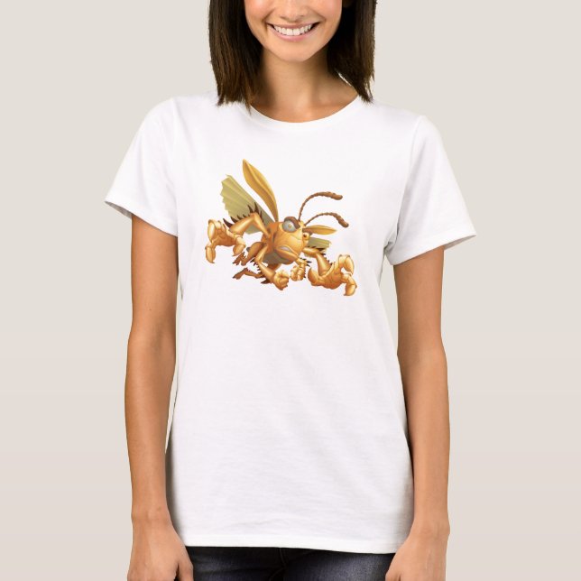 Bug's Life Hopper evil grasshopper flying grabbing T-Shirt (Front)
