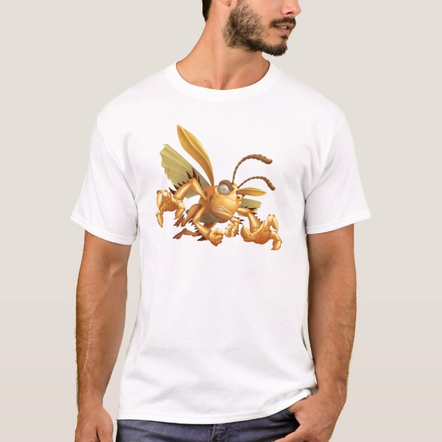 Bug's Life Hopper evil grasshopper flying grabbing T-Shirt (Front)