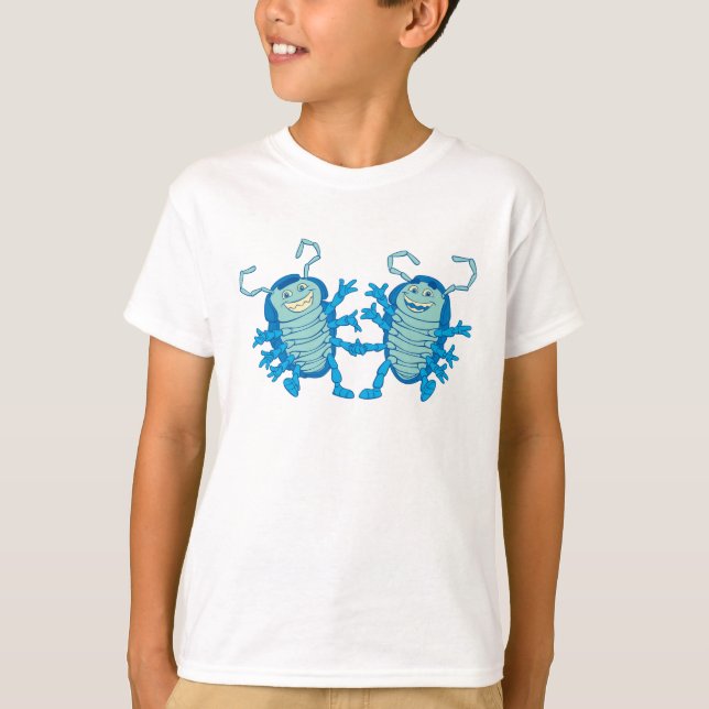Bug's Life Tuck and Roll rollie pollies beetles T-Shirt (Front)