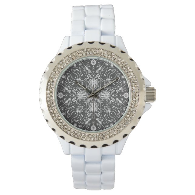 Bugs, off white on black watch (Front)