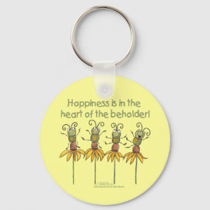 Bugs on Flowers Keychain