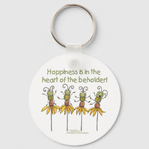 Bugs on Flowers Keychain