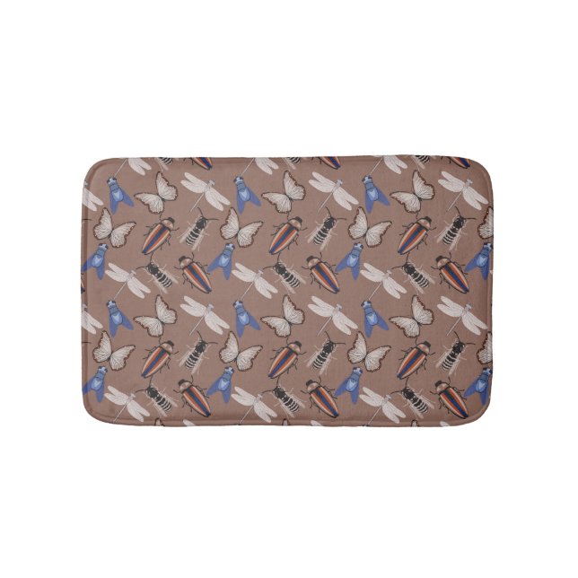 Bugs Pattern Bath Mat (Front)