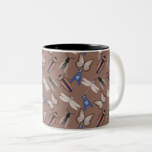 Bugs Pattern Two-Tone Coffee Mug