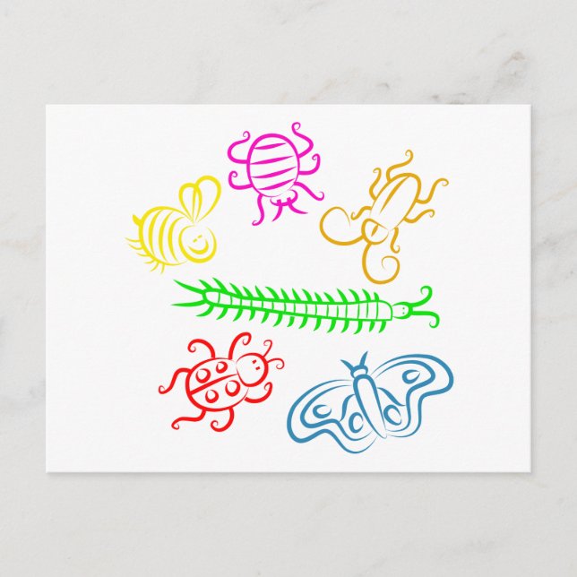 Bugs Postcard (Front)