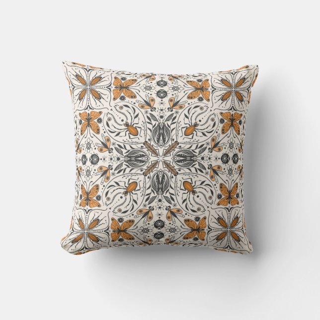 Bugs Throw Pillow (Front)