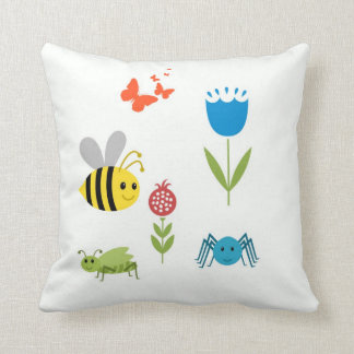 Bugs Throw Pillow
