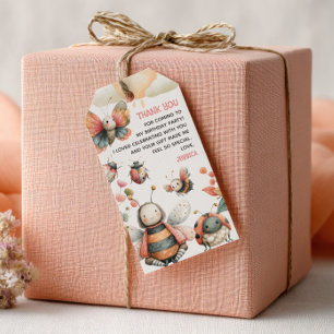 BUGTASTIC Insects Cute Kids' Birthday Thank You  Gift Tags
