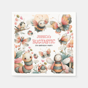 BUGTASTIC Insects Whimsical Kids' Birthday Party  Napkin