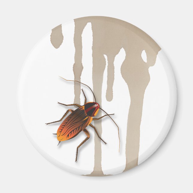 Bugzeez_Icky Sticky Roaches gouttant aimant frigo (Devant)