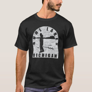 Buhl Lakes Ice Fishing Michigan T-Shirt