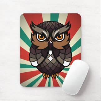 Búho De La Suerte Mouse Pad