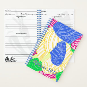 BUHO HELADO recipe notebook