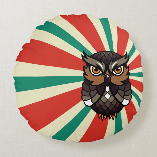 Buho, Luck Round Pillow (Front)