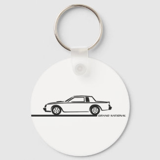 Buick Grand National Black Car Keychain