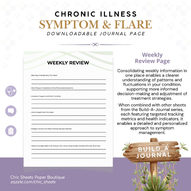 Build-A-Journal Chronic Illness Symptoms & Flares Poster (Creator Uploaded)
