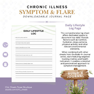 Build-A-Journal Chronic Illness Symptoms & Flares Poster