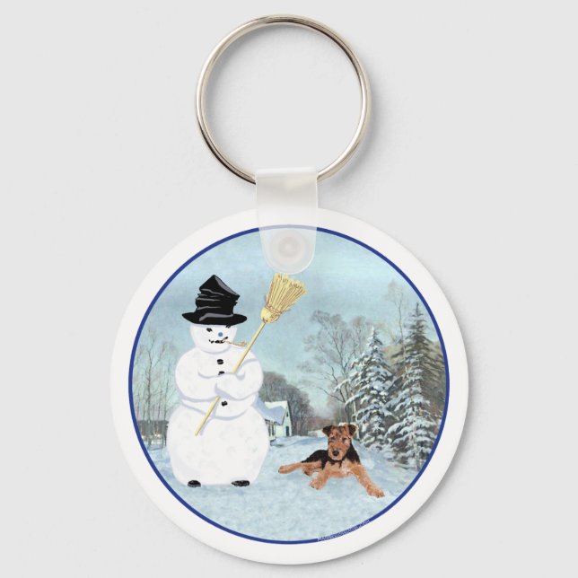 Build a Snowman Keychain (Front)