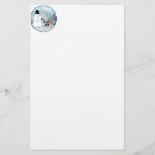 Build a Snowman Stationery